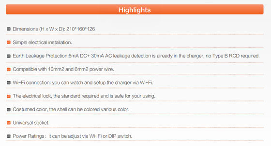 Custom Fast And Efficient 7KW EV Charger For Home Electric Vehicles