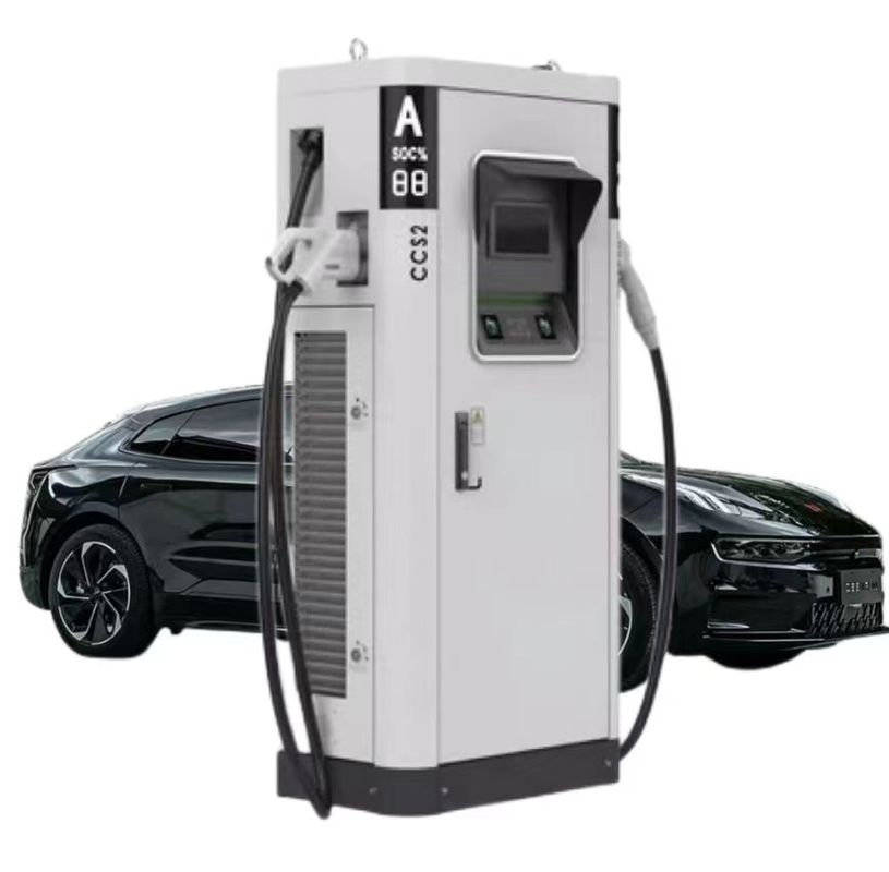Fast Car Commercial EV Charging Points Business OCPP 60kW DC 8 Inch LCD Touch Screen